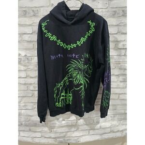 Death Note Anime Hoodie Medium Broken Promises Sweatshirt Adult Swim Manga Ryuk‎